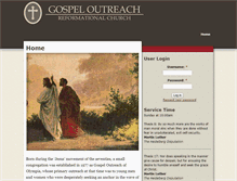 Tablet Screenshot of gospeloutreach.org